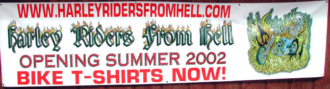 harley rider banner